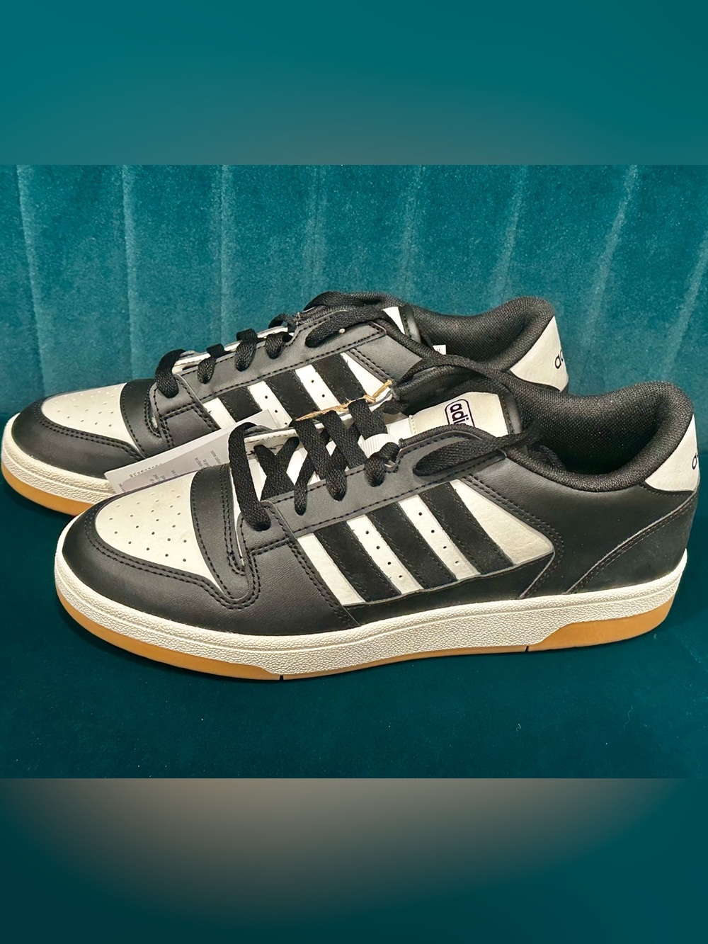 adidas Breakstart Black and White Athletic Sneakers